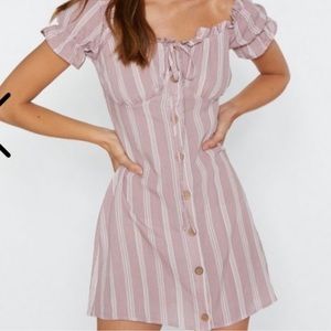 Nasty gal GIVE IT TO ‘EM STRAIGHT stripped mini dress